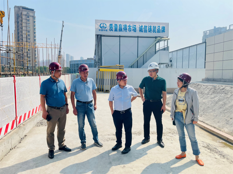 皖投置業(yè)公司董事長錢章一行赴云錦臺項目開展國慶安全生產(chǎn)檢查